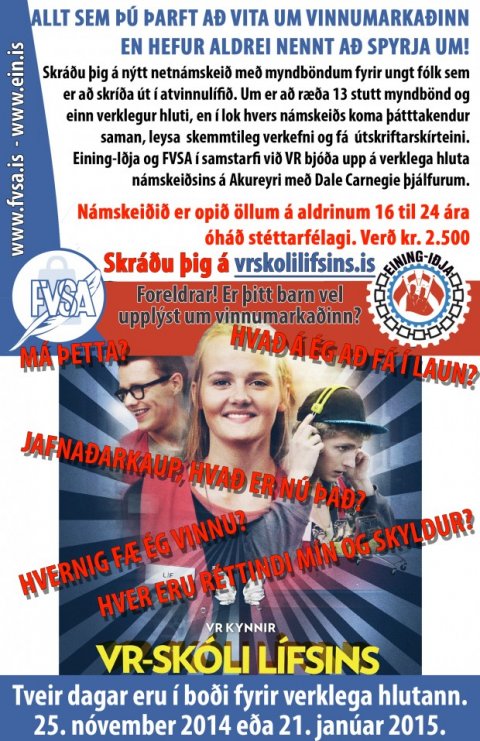 Netnámskeið fyrir ungt fólk